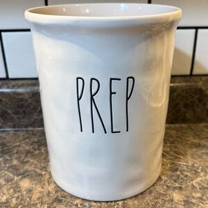 Rae Dunn White Ceramic Prep Kitchen Utensil Holder